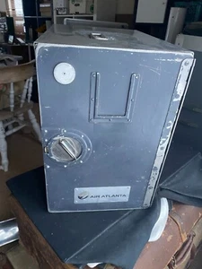 Aircraft aviation large Aluminium storage box Air Atlanta, grey, galley storage - Picture 1 of 2