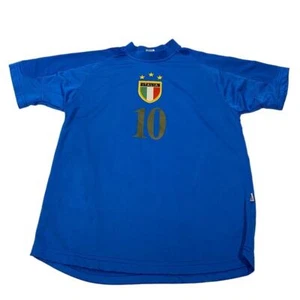 Vintage Italia Totti 10 Jersey Blue Size XS Tagged With Football 11 - Picture 1 of 7