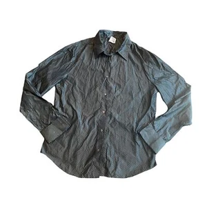 Mens Just Cavalli Grey and White Dot Long Sleeve Collard Dress Shirt 54 - Picture 1 of 3