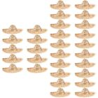30 Pcs Straw Braided Hat Top Hats For Kids Photo Prop Accessory