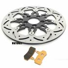 11.8" Floating Rear Brake Rotor Pads for Harley Touring Baggers Road King 08-23