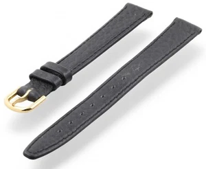 12 mm echt CERTINA schwarz Kalbsleder Uhrenarmband Band & Schließe 12-10 mm - Bild 1 von 7