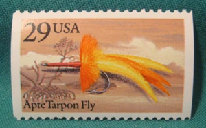 29c Fishing Flies-Apte Tarpon Fly-MNH Single-Scott #2547-Issued 1991 - Picture 1 of 2