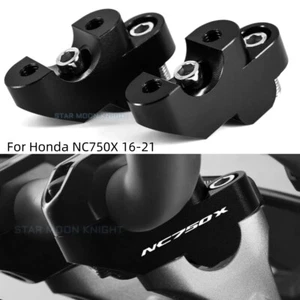 7/8 " Bar Clamps Handlebar Riser Adapter Fit For Honda NC750X NC 750X 16-21 - Picture 1 of 19