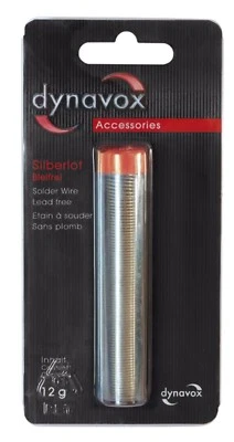Dynavox Silberlötzinn - Lötdraht - Silberlot - HiFi - 4% Silber - bleifrei - 12g