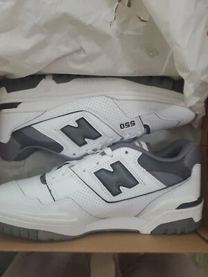 New Balance 550 鞋 'White Grey Dark Grey' 男式 7 码 BB550WTG 损坏盒 — 第 1/4 张图片