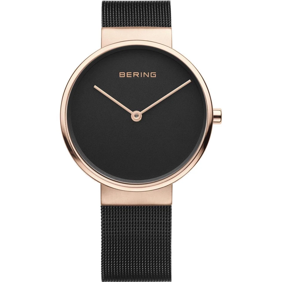 Bering Black Stainless Mesh Band Black Dial Sapphire Watch 14539-166 - Image 1 of 1