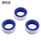 3 Pack White Pipe Thread Seal Raw Material Tape Plumber Seal Tape 3×10M