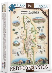 Red Rock Canyon 1000 Piece Jigsaw Puzzle Xplorer Maps New - Picture 1 of 2