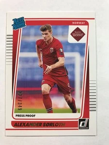 2021-22 Donruss Press Proof Gold #193 Alexander Sorloth Rated Rookie Norway /349 - Picture 1 of 1