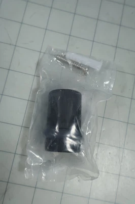 Emtek 2" Cylinder Floor Bumper Flat Black Finish 225819 NEW - Image 1 of 2