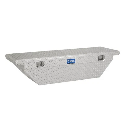 UWS EC10291 Bright Aluminum 63" Single Lid Angled Crossover 7.0 CU ft Tool Box Foto 1 de 4