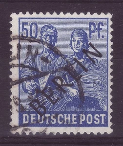 Berlin 50 Pfg. Schwarzaufdruck gestempelt b599 - Picture 1 of 1