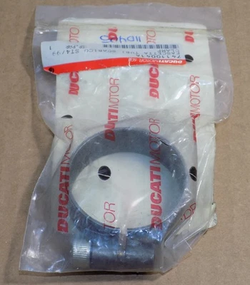 Abrazadera de cabezal de escape de acero Ducati 748 996 ST4 ST4S Supersport bronce NUEVO OEM Foto 1 de 3