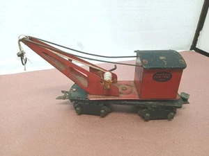 Marx 2550 NYC Wrecker Crane 6 Inch 8 Wheel Prewar O gauge - Picture 1 of 12