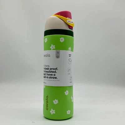Owala 24 oz. Darling Daisy UO Exclusive FreeSip Stainless Steel Water Bottle NEW
