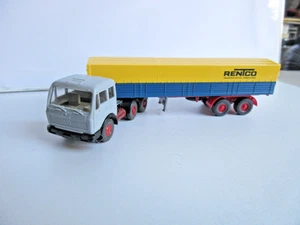 Wiking 1:87 Mercedes semirremolque de plataforma ¡RENTCO!!! - Imagen 1 de 6