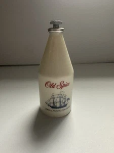 Botella de vidrio vintage Old Spice Cologne Shulton con tapa de estrella, 2,5 oz, 3/4 completa - Imagen 1 de 3