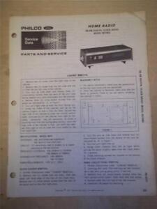 Philco Service Manual~R574WA Digital Clock Radio~Original~Repair