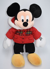 Disney Store Mickey Mouse Plush Christmas Ver Stuffed Animal 2011 17"
