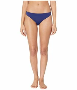 $150 The Bikini Lab Women's Solid Cinched Back Hipster Blue Swim Bottom Size S - Picture 1 of 2