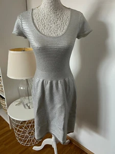 Sandro Damenkleid Silber Festlich Abendkleid Wunderschön 34 XS TOP Zustand - Bild 1 von 5