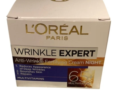 L'Oreal Paris Wrinkle Expert 65+Anti Wrinkle Fortifying Night Cream Multivitamin - Image 1 of 4