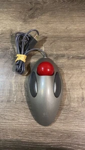 Logitech T-BC21 Trackman Red Marble USB Trackball Mouse - Picture 1 of 4