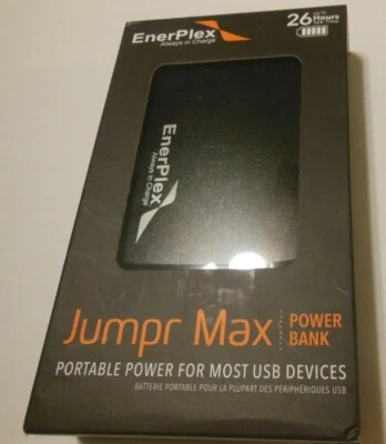 Batería recargable de iones de litio EnerPlex Jumpr Max negra 10000 mAh USB 1A y 2.0A Foto 1 de 2