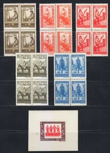 Romania 1946 MNH Mi 1013-1017+Block 35 Sc B342-B345,CB7 Regional Women Costumes - Picture 1 of 2