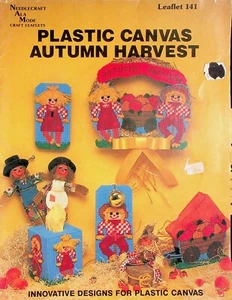 Autumn Harvest Sampler Plastic Canvas Patterns By Needlecraft A La Mode - Picture 1 of 3