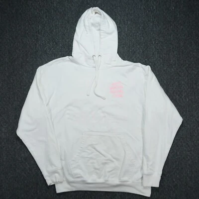 Sudadera con Capucha Anti Social Club Para Hombre Grande Blanco Rosa Manga Larga Pullover Foto 1 de 4