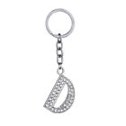 Alphabet Initial Letter Crystal Keychain Letter  Number Keyring Jewelry Gift