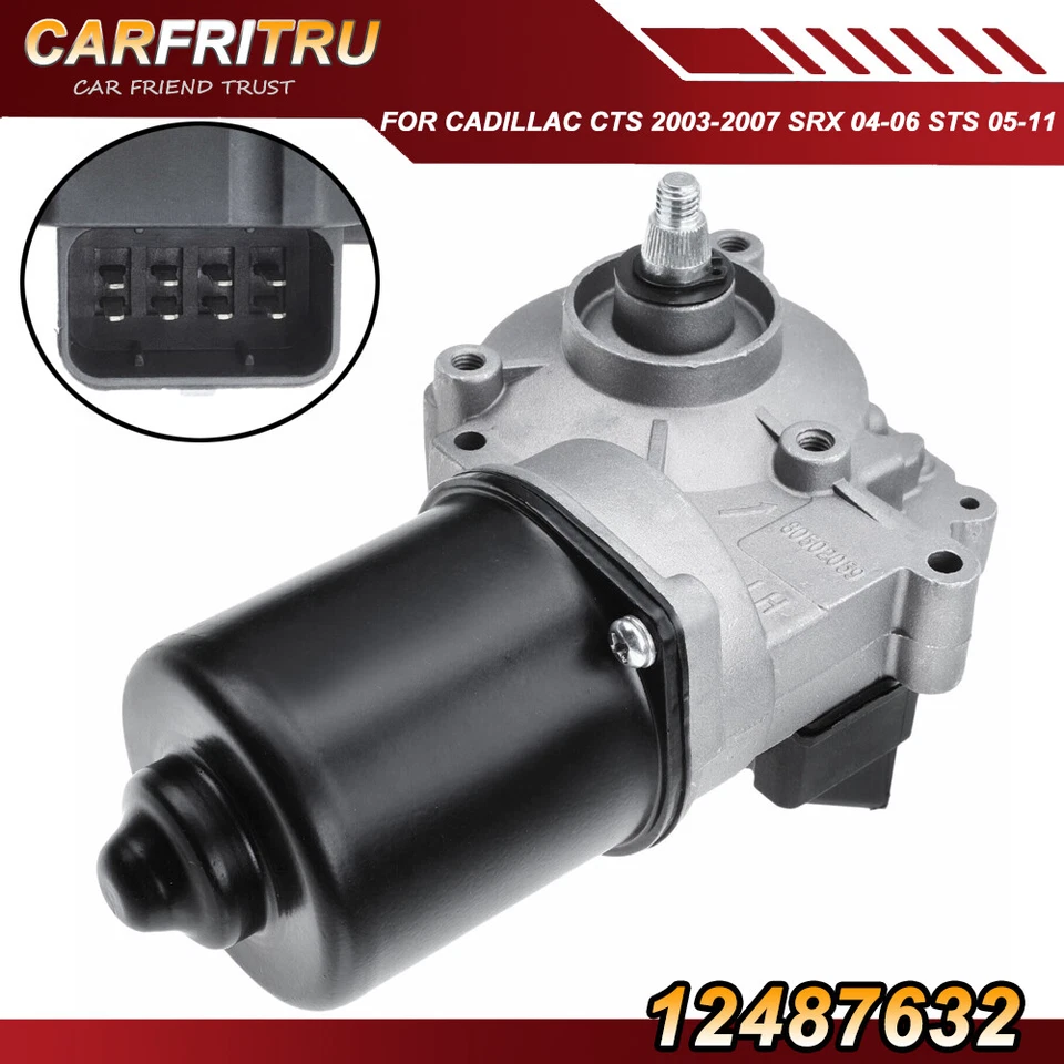 Front Windshield Wiper Motor for Cadillac CTS 2003-2007 SRX 2004-2006 STS 05-11 Foto 1 de 4