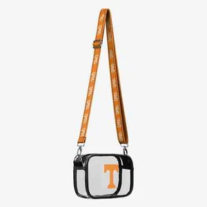 NCAA Tennessee Volunteers Stadium Team Stripe Clear Crossbody Bag by FOCO - Picture 1 of 2