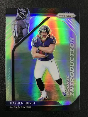 2018 Panini Prizm #RI-8 Hayden Hurst Rookie Introductions Silver Prizm Ravens - Image 1 of 2