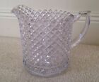 Beautiful Unique 1 Qt. Crystal Pitcher, Diamond Pattern, Must See!