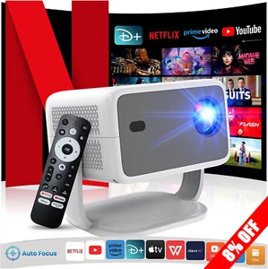 XGODY 25000 lumen LED Projektor WiFi Android 4K HDMI Beamer Heimkino Autofokus - Bild 1 von 14