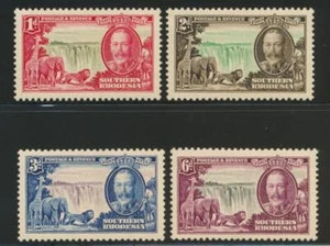 SO. RHODESIA 33-36 MINT LH F-VF KGV 1935 SILVER JUBILEE - Picture 1 of 1