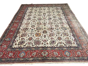 Seltener Unikat Handgeknüpfter Orientteppich Täbris 390x300 cm rug carpet - Bild 1 von 23