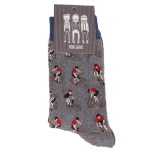 Ploenes Real Guys Herren Socken Fahrradprint grau 10142SO 008 - Picture 1 of 2