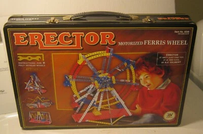 2005 ERECTOR Motorized FERRIS WHEEL Set in TIN CASE Model #8258!! - Image 1 of 4