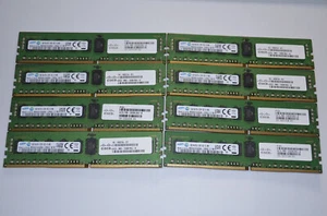 Samsung 8x8GB DDR4 2133P PC4-17000 1Rx4 ECC Memory M393A1G40DB0-CPB2Q 64GB Lot - Picture 1 of 3