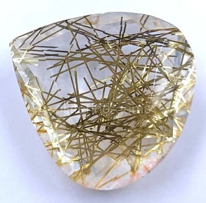 Pear Cut 159.75 Ct Yellow Rutilated Quartz Certified Transparent Loose Gems 5AIZ - Picture 1 of 7