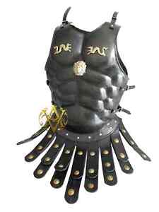 Medieval Muscle Chest Armor Jacket Eivor Valhalla Raven Authentic Battle worn
