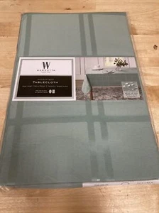 NEW Wamsutta Spill Proof 52 In X 52 In Microfiber Tablecloth - Sage - Picture 1 of 3