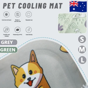 Cool Gel Mat Dog Cat Bed Non-Toxic Cooling Dog Summer Pad 3 Sizes Pet FAST POST - Picture 1 of 18