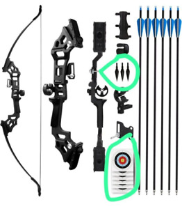 30/40LBS Recurve Bows Archery Set Survival Longbow*CIRCLED ARE MISSING ONLY*