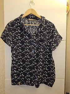 Naketano Damenbluse Blau mit Vögeln - Bild 1 von 5