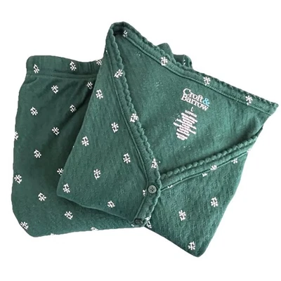 Croft & Barrow Ropa de Dormir Mujer Pijama Conjunto Talla L Verde Navidad Vacaciones  Foto 1 de 4